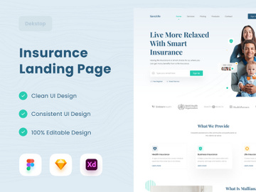 Insurance Life Landing Page preview picture
