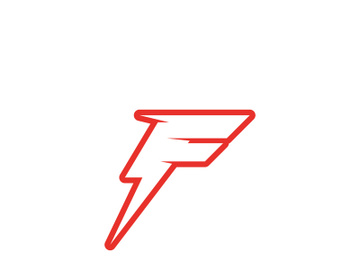 F logo and symbol vector icon app preview picture