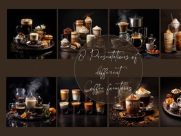 Presentations of different coffee fountains preview picture