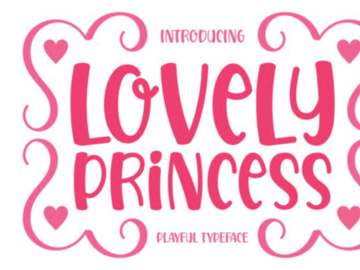 Lovely Princess Font preview picture