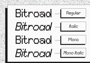 Bitroad Edgy Y2K Pixel Font