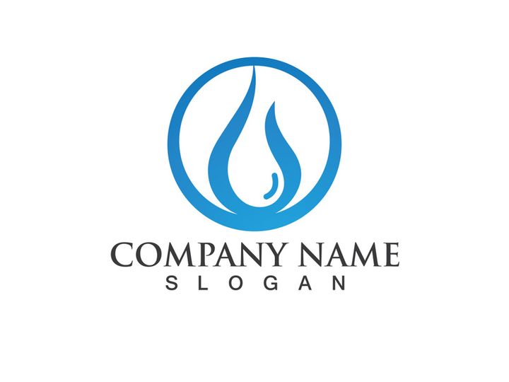 Water drop Logo Template vector