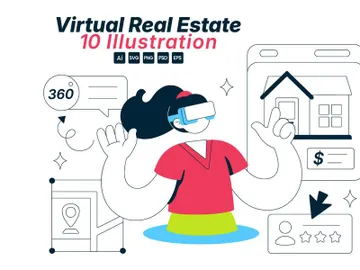 10 Virtual Real Estate Illustration preview picture