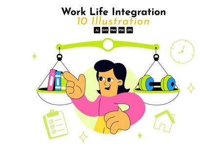 10 Work Life Integration Illustration