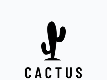 cactus plant logo template. preview picture