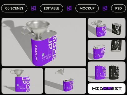 Coffee Can Funnel Mockup