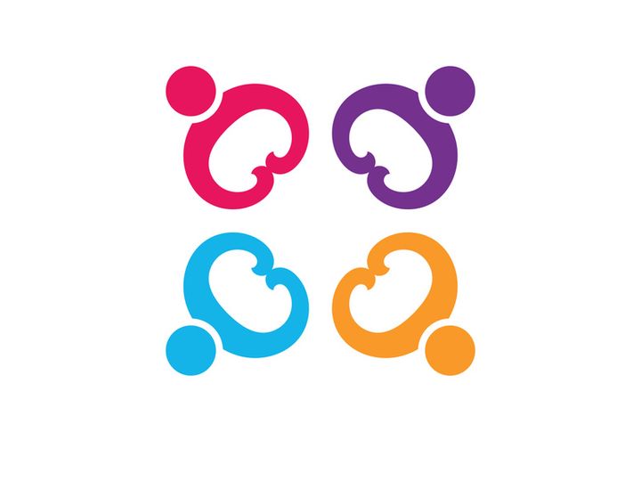 Colorful community group team People Logo Design