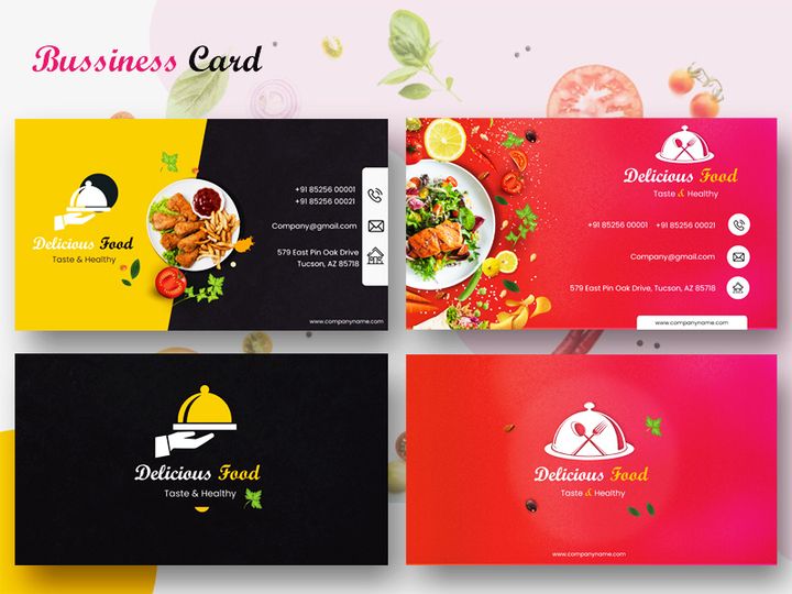 Creative Food Business or Visiting Card Design