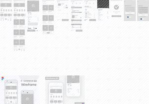 Wireframe UI Kit for E- Commerce