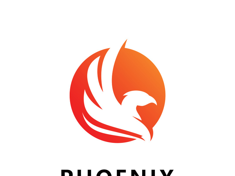 Phoenix logo vector template  design