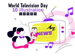 10 World Television Day Illustration preview picture