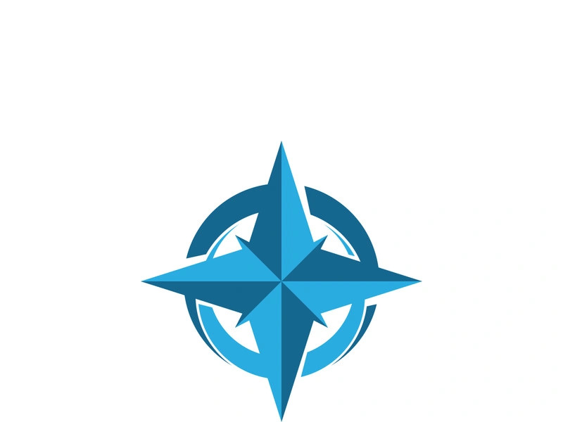 Compass logo template vector icon illustration design