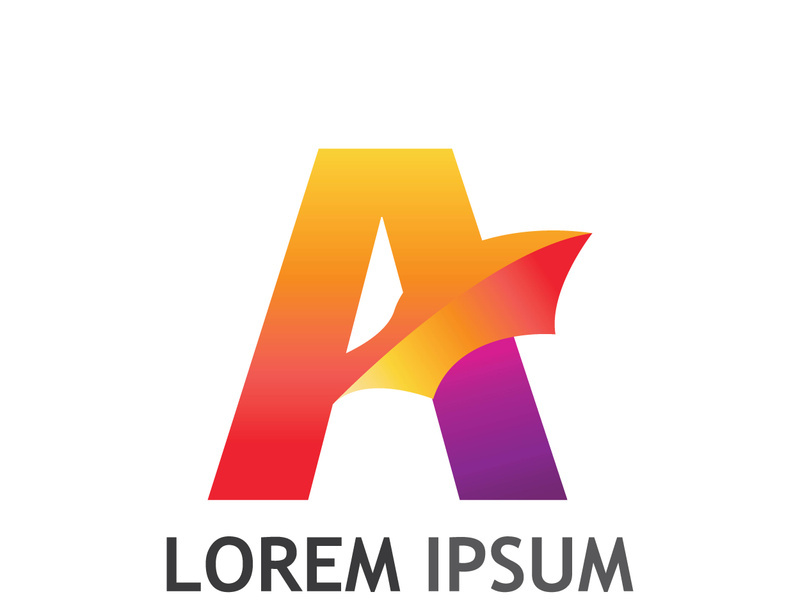 modern and creative initial letter A logo.