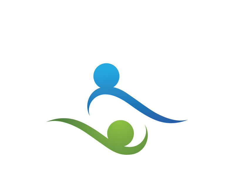 Family care and Community, network social icon logo
