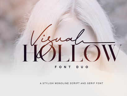 Visual Hollow Font Duo