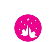People star logo design to achieve a success or dream.