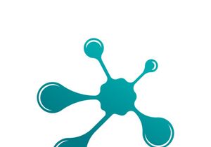 Neuron logo icon design template flat vector