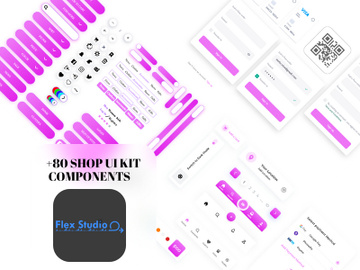 Purple - pink shop ui kit components! preview picture