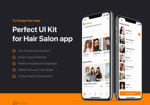 Bella - Hair Salon UI Kit for Adobe XD