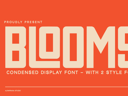 Blooms - Display Font
