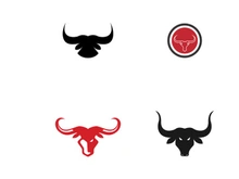 bull head horn logo