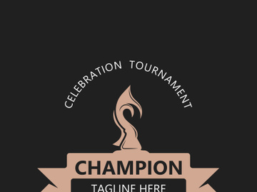 Trophy Logo winner, Sports Tournament Championship Cup Design. minimalist emblem sport, club shop simple icon preview picture