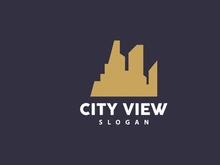 Cityscape Logo, Metropolis Skyline Design, City Building Vector, Icon Symbol Illustration