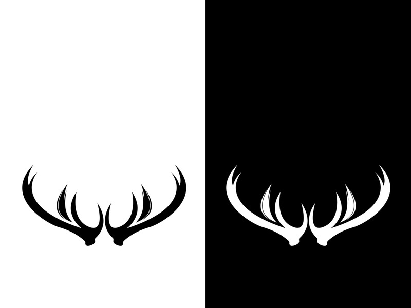 Deer logo template vector icon illustration design