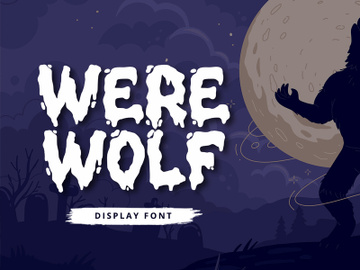 Werewolf - Display Font preview picture