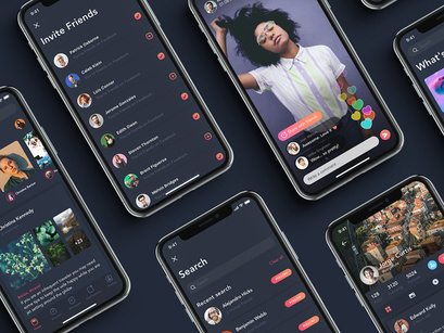 ZINGO - Social Mobile UI Kit for FIGMA