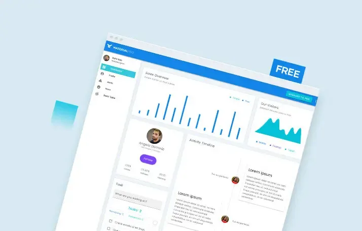 MaterialPro Free Vuetify Admin Dashboard Template