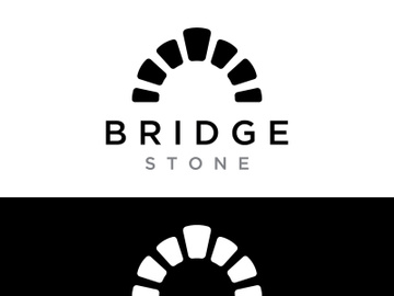 Stone bridge logo template. preview picture