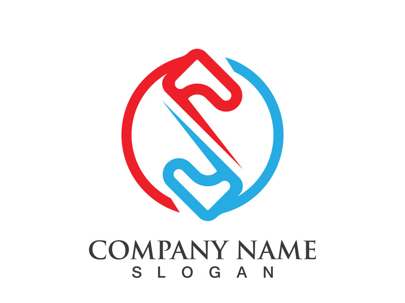 Business corporate S letter logo design vector