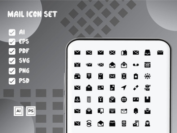 Mail Icon Set preview picture