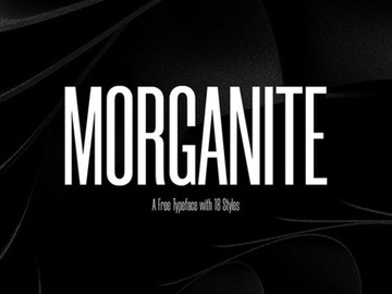 Morganite: Free condensed fonts in 18 styles preview picture