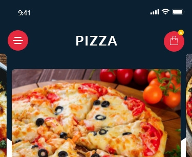Cheeza Pizza App - UI Kit