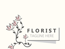 Blossom floral beautiful leaf and flower vector art, icon graphic decoration business wedding template