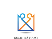 Human character logo sign illustration vector design