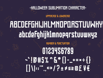 Halloween Sublimation - Condensed Vintage Font