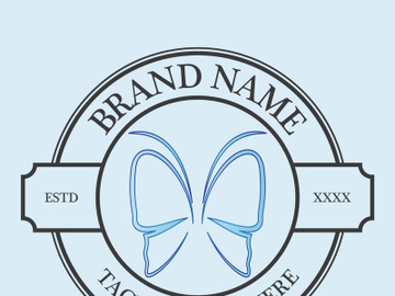 Butterfly logo design preview picture