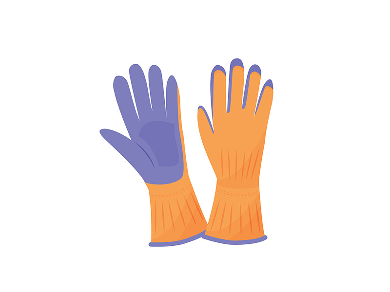 Gum gloves cartoon vector illustration