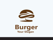 Burger beef logo design use restaurant business template vector image