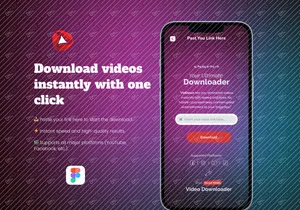 All Video Downloader Dashboard UI Kit