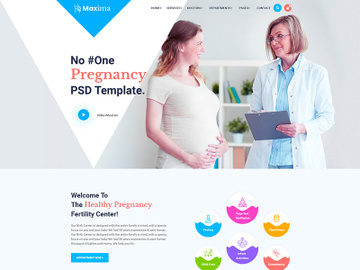 Pregnancy Care Clinic PSD Template preview picture