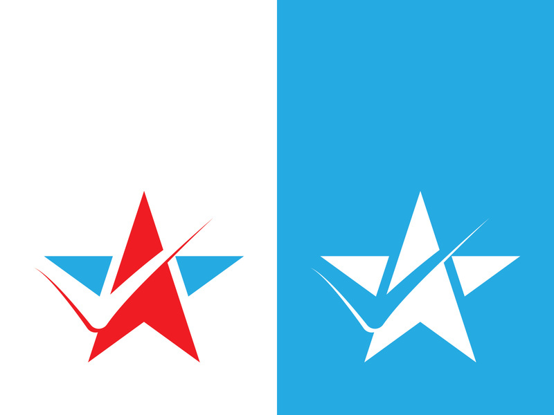 Star icon template vector illustration design