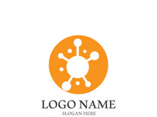 Molecule symbol logo template vector illustration design