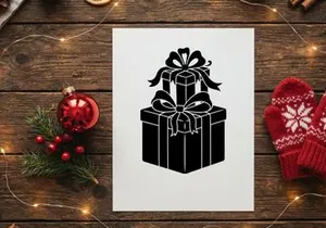 Festive Christmas Gift Boxes with Ribbons and Bow Decorations