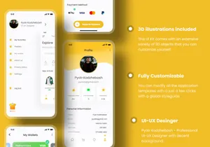 E-Commerce UI Kit for Mobile App Design - GetDresser - UI Design