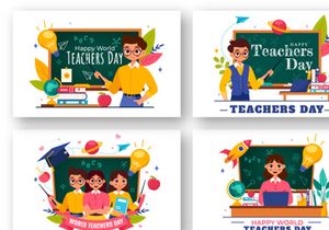 10 Happy Teacher's Day Illustration