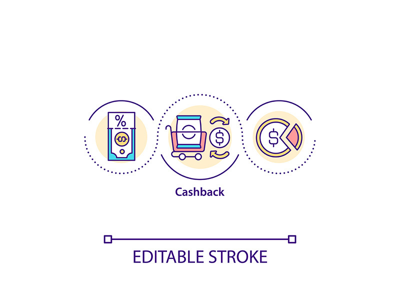 Cashback concept icon